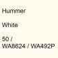 Preview: Hummer, White, 50 / WA8624 / WA492P.